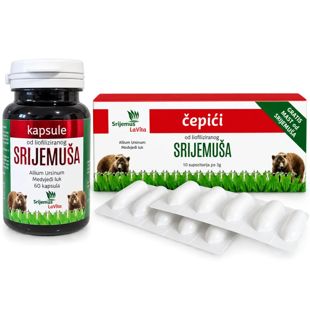 1 paket: 60 kapsula, 10 čepića i mast 10 ml